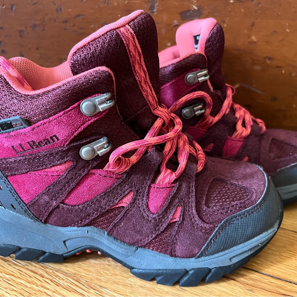 Kids LL Bean hiking boots.